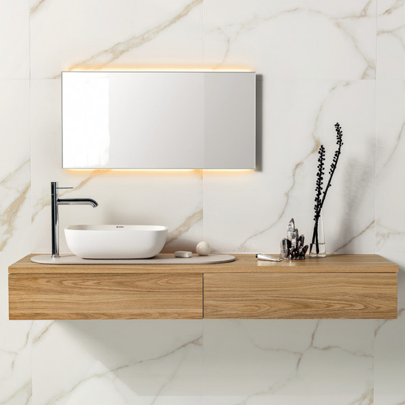 carrelages sol, blanc, or, impermo